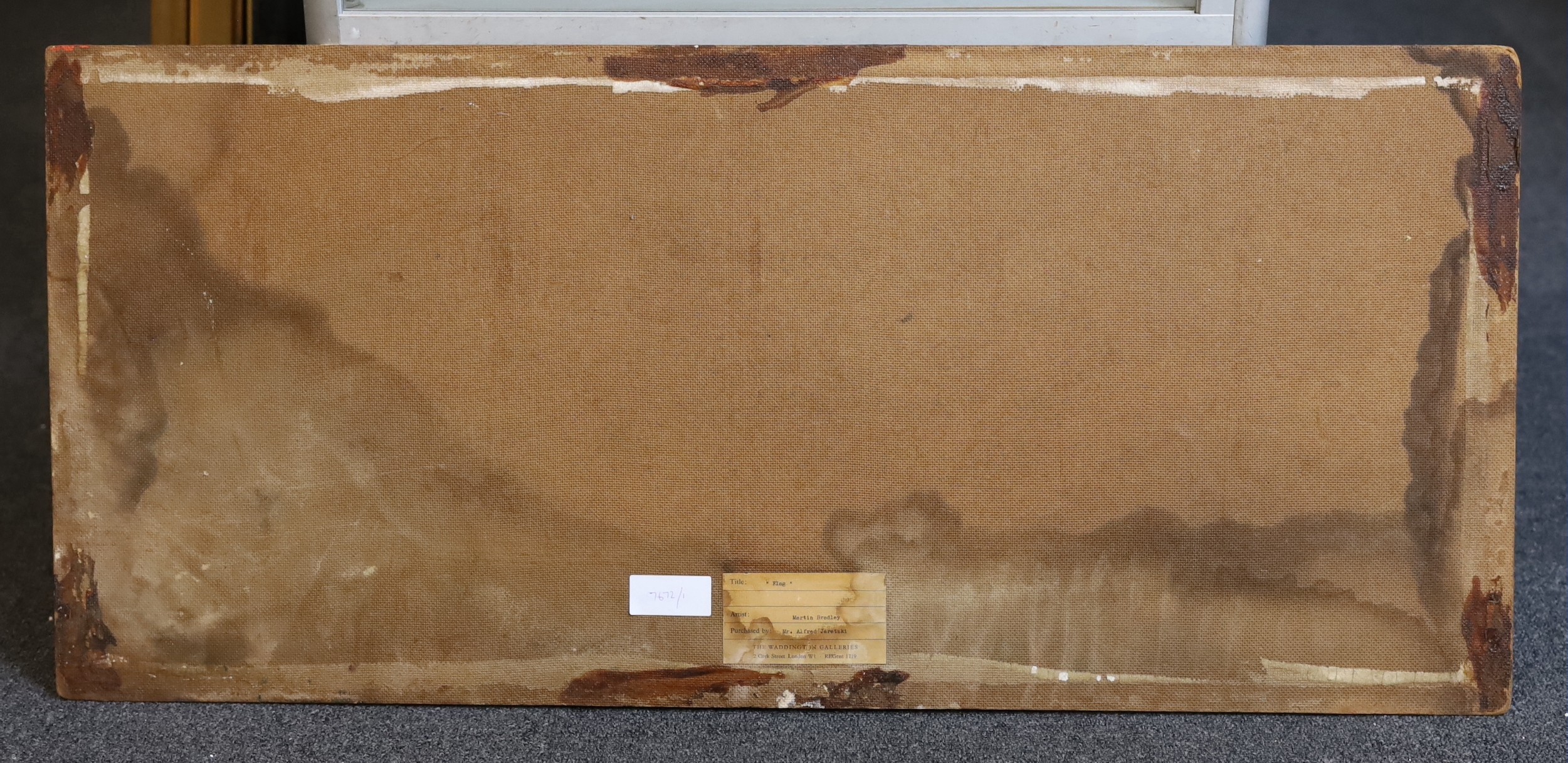Martin Bradley (British, 1931-), 'Flag', mixed media, 41 x 91cm, unframed